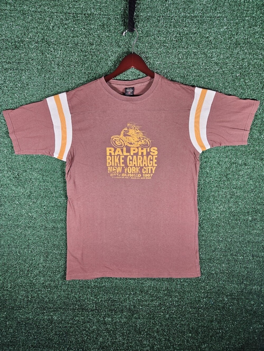 Vintage Ralph Lauren Polo Jeans Co. 'Ralph's Bike Garage' Graphic Tee / Size - M